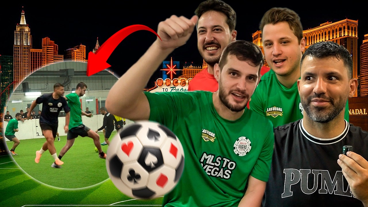 ¡Póker y FUTBOL! Adrián Marcelo y Roberto Mtz chocan con Kun Agüero | La Pecera Vlogs