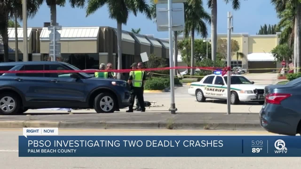 Deadly crash involving motorcyclist on Okeechobee Boulevard near West