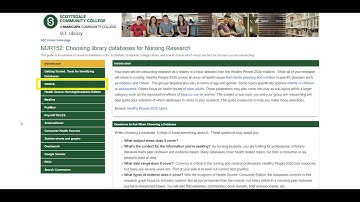 Searching Databases for Nursing Literature