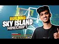 MINECRAFT LIVE || BUILDING TRADING HALL AND COMPLETING SKY ISLAND