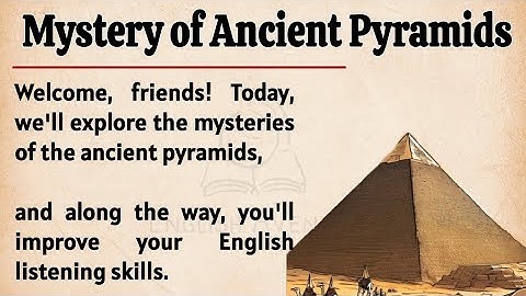 Mrbeast Mystery of Ancient Pyramids || Learn English Through Story🔥 || Graded Reader || Listening