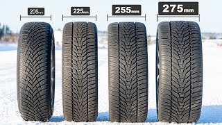 Wide vs Narrow Winter Tires Tested - What