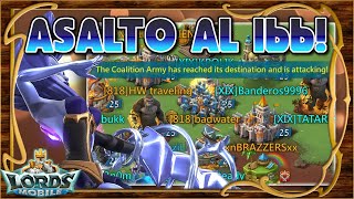 Asalto al 166! 200M de T4 muertas nada mas aterrizar en el reino! (1a Parte) - Lords Mobile ES