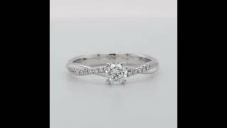 Laat U Inspireren Door De Nieuwste Collecties Diamanten Juwelen 15 - Orogem Jewelers 0.30 Carat Diamond Intertwined Band Engagement Ring