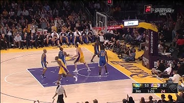 11 09 2012   Warriors vs  Lakers   Metta World Peace Makes First Shot And Blows Kisses To Crowd