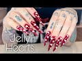 Watch me work acrylic fill  gelly polish nail art