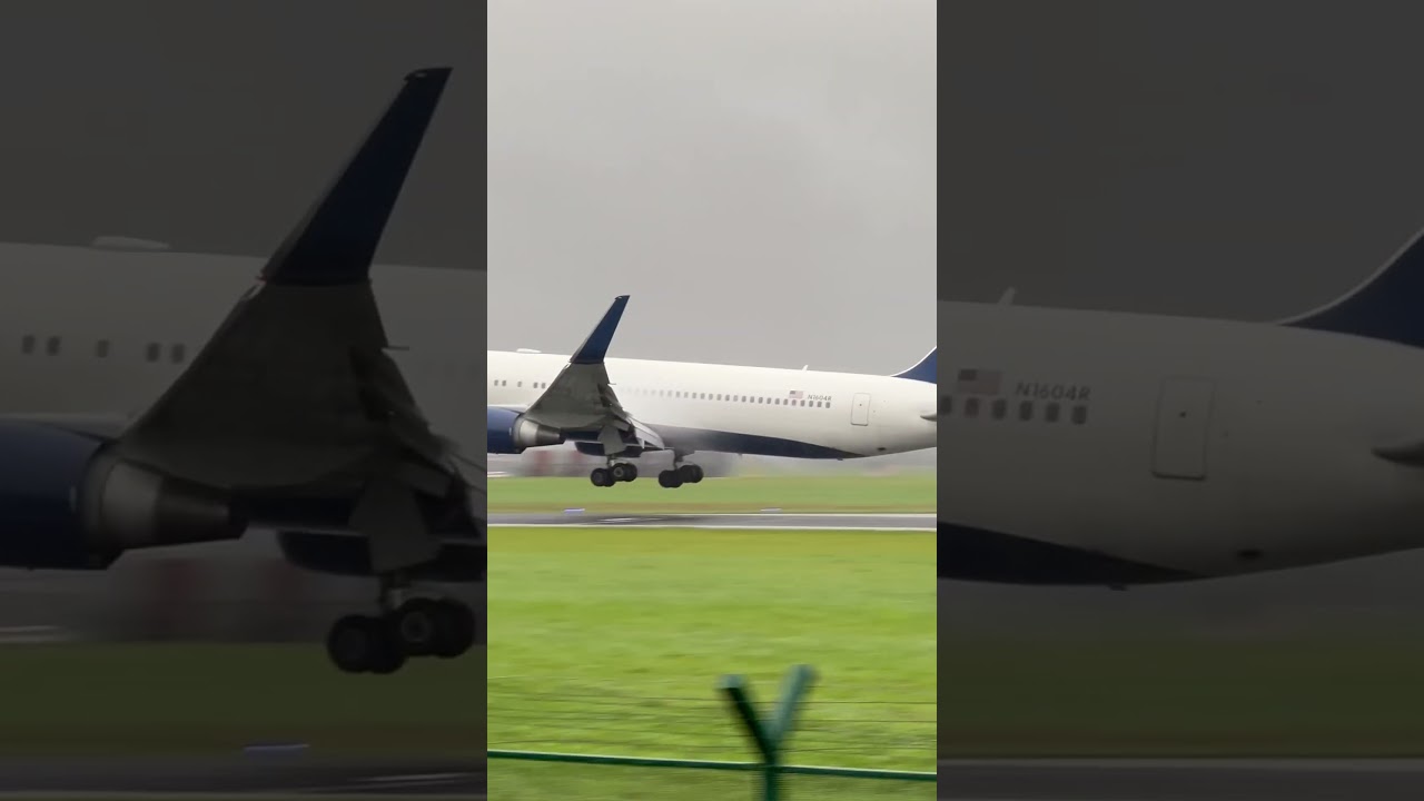 Delta 767 landing at Dublin! 