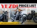 2022 All Yezdi Bike On Road Price List🔥 Scrambler, Roadking &amp; Adventure 💥 Walkaround Detailed Review