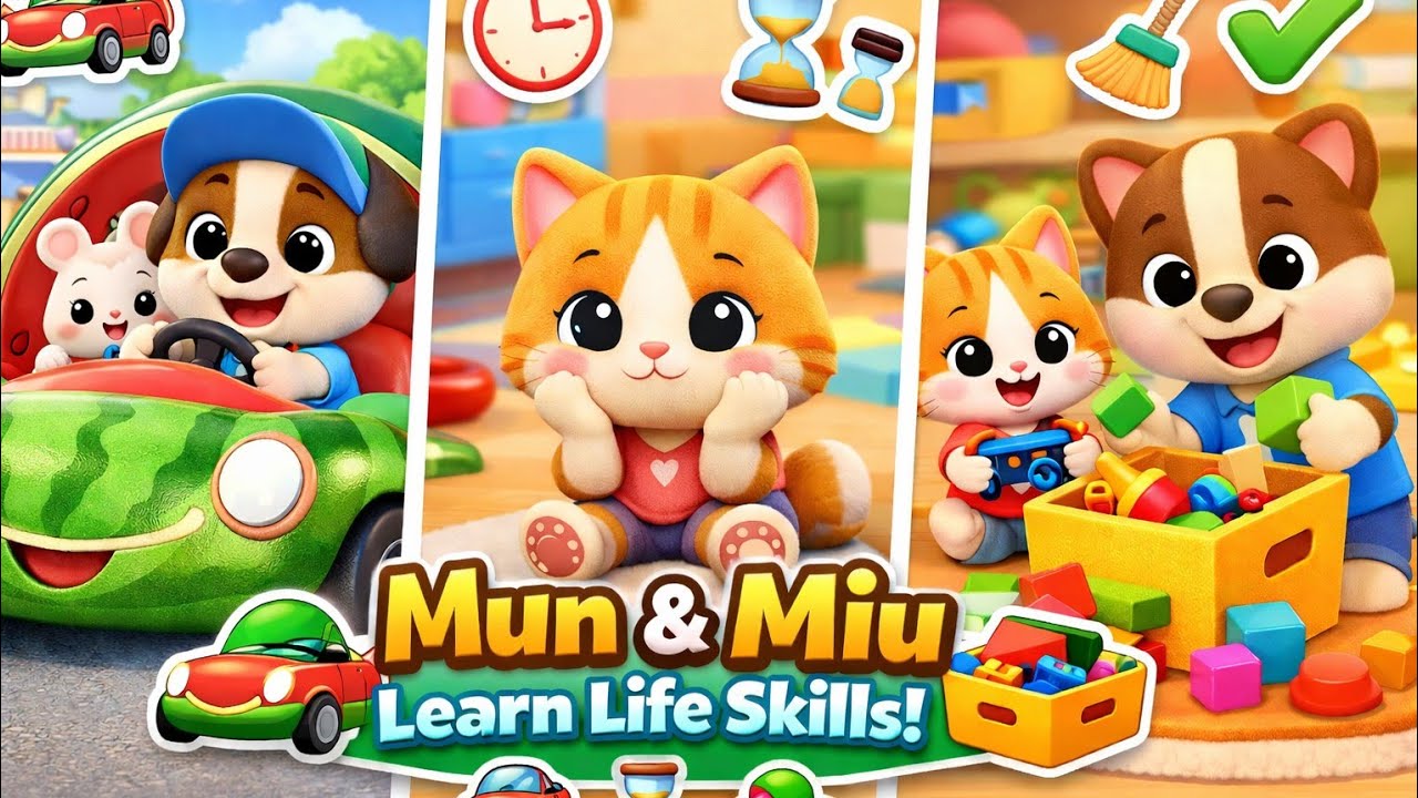 Mun & Miu Learn Life Skills | Mun Miu Kids