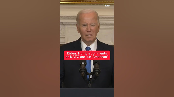 Biden: Trump's comments on NATO are 'un-American'