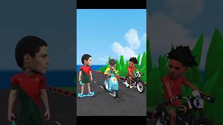 Ronaldo Mr Beast and Speed funny motor bikes bip bip bip #mrbeast #funny #scaryteacher3d