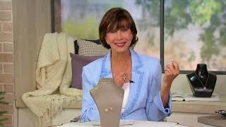Diamonique x Kathy Levine Starburst Pendant Necklace Sterl on QVC
