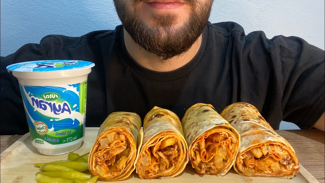 ASMR MUKBANG/ DÖNER ASMR🌯TAVUK DÖNER ASMR🌮TURKISH DÖNER🍟