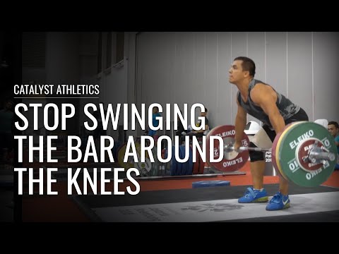 Stop Swinging The Bar Around The Knees | Snatch & Clean Technique