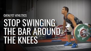 Stop Swinging The Bar Around The Knees | Snatch & Clean Technique