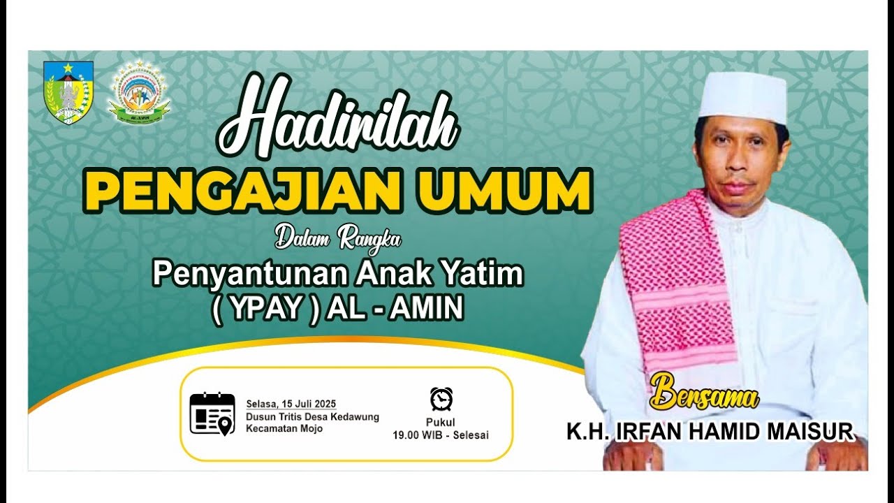 LIVE PENGAJIAN UMUM BERSAMA KH.IRFAN HAMID MAISUR DI DSN. TRITIS KEDAWUNG MOJO KEDIRI