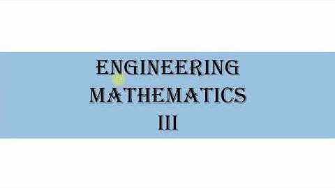 Engineering Mathematics - III ( Linear Differential Equation ) Complementary Function