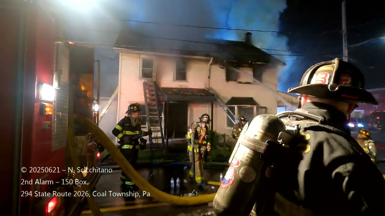 20250621 2nd Alarm 2964 State Route 2026 Coal Township, Pa 1 OF 3