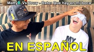 MattyB VS Druw - What's In My Mouth Challenge (Subtitulado en Español!)