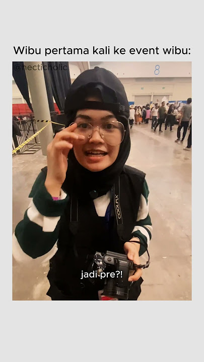 Wibu pertama kali ke event wibu #eventwibu #eventjejepangan #contentcreator #videolucu #comedyskit
