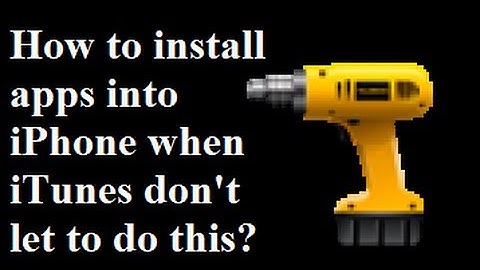 How to install apps into iPhone/iPod from computer using itunes(appSync)