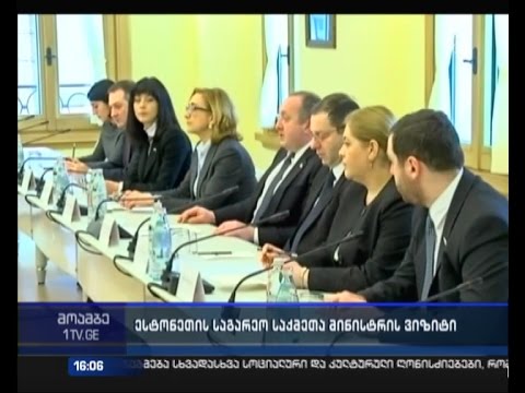 ესტონეთის საგარეო საქმეთა მინისტრი საქართველოს პრეზიდენტს შეხვდა