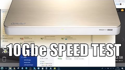 QNAP HS-453DX Silent NAS 10Gbe Speed Test