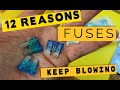 12 REASONS CAR FUSE KEEPS BLOWING