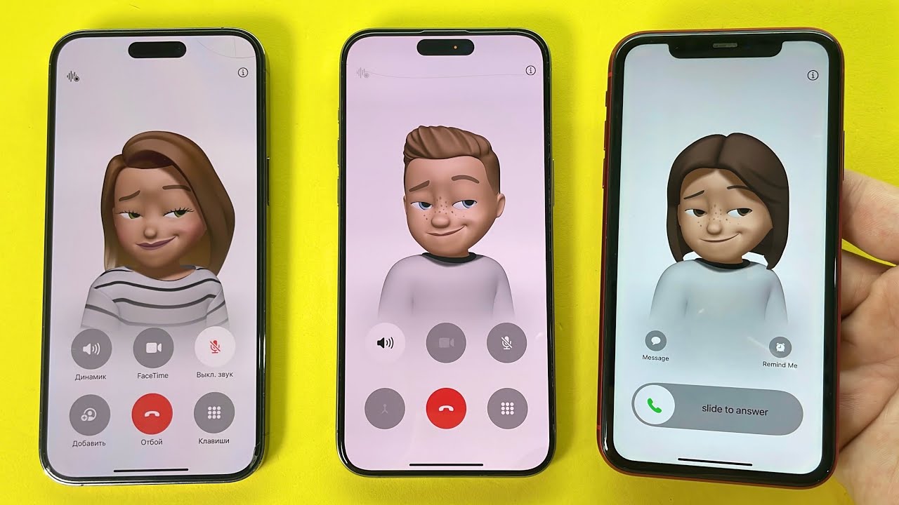 Incoming Call Three IPhone 15Max vs IPhone 14Max vs iPhone 11Pro Second Line, Call on Hold