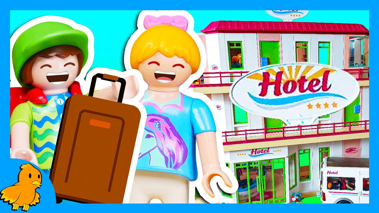 HANNAH und LUIS teilen sich ein ZIMMER im HOTEL Playmobil Familie Vogel