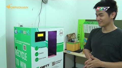 Máy tự động phân chia rác thành 3 loại nhựa, nhôm và giấy