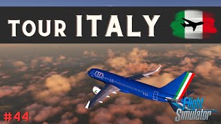 msfs   Tour Italy 44  lirn Napoli  liml Linate  A32nx