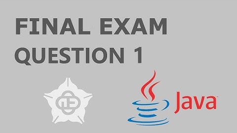CCU JAVA FINAL EXAM - Question 1
