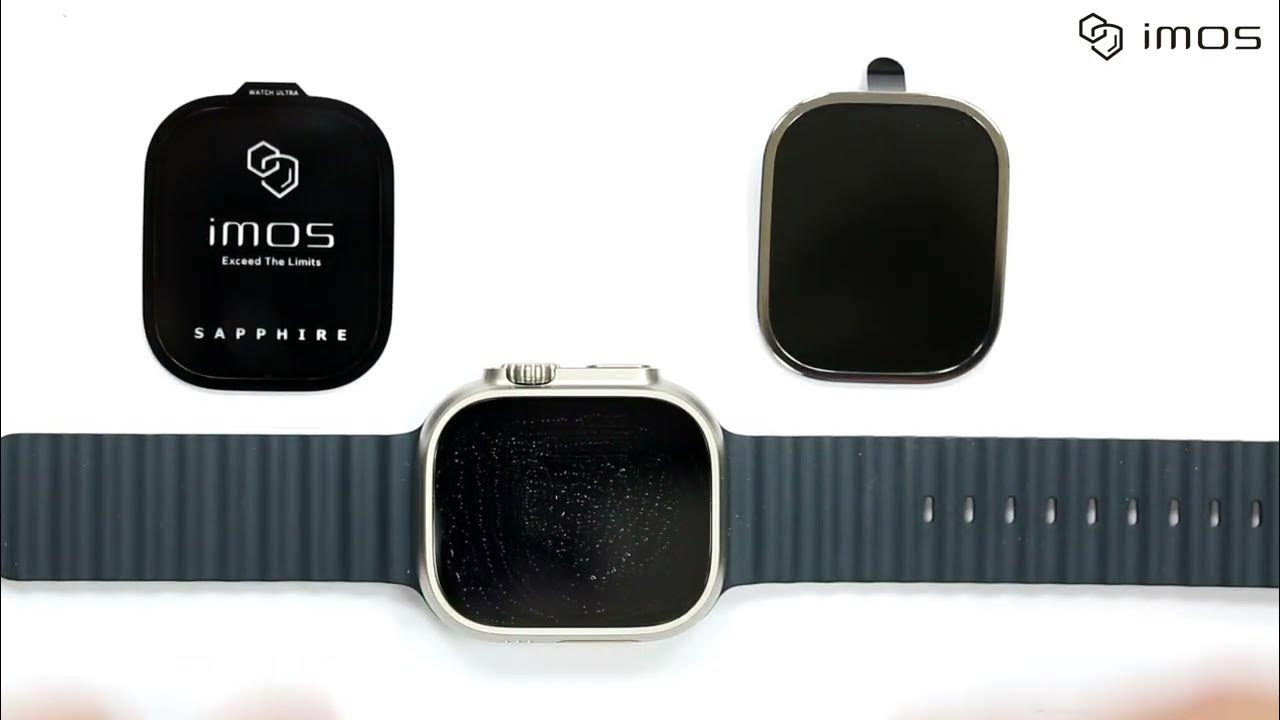 imos PVDSS Stainless Steel Frame & Sapphire Screen Protector for Apple Watch Ultra How to