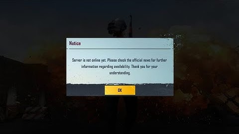 Server is not online yet. Please check the official news for further information regarding a #bgmi