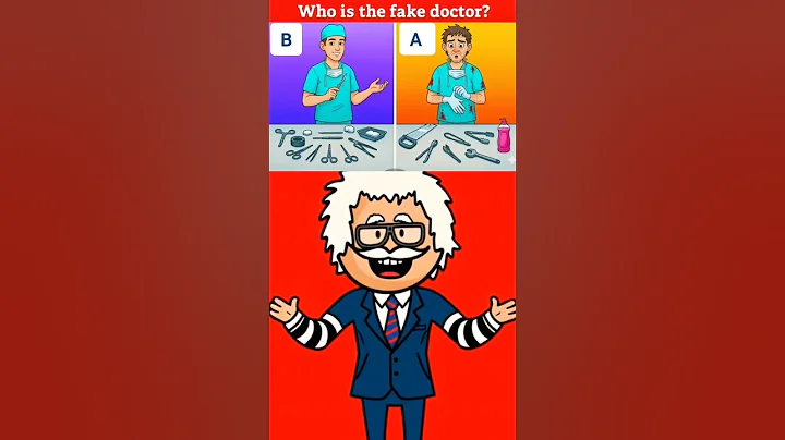 who is the fake doctor in this picture? #challenge #mindbendingquiz #puzzlegames #logicriddles