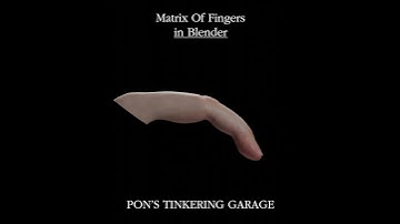 Have I Finally Cracked The Matrix Of Fingers In Blender?