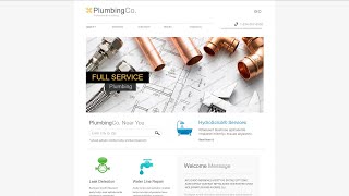 Plumbing Responsive Website Template - 45031