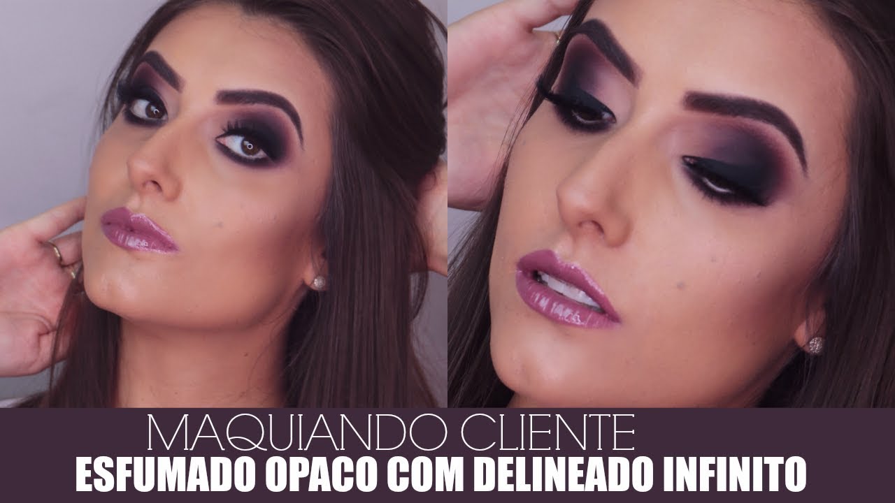 MAQUIANDO CLIENTE OLHO ESFUMADO SEM MARCAÇÃO OPACO | Amanda Pastore