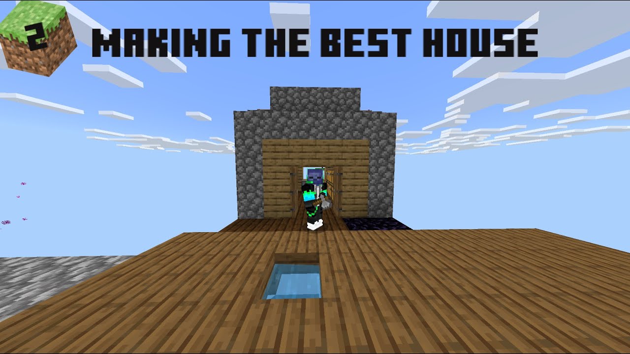 One Block Part 2 | Making a House (Minecraft)