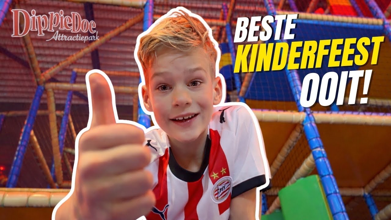 🎉 MIJN VERJAARDAGSFEESTJE BIJ DIPPIEDOE! 🎢 Tikkertje, politie en boef en veel plezier!