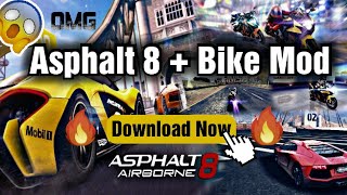 How To Download Asphalt 8 Offline Mod Apk And Data With Bike Racing 100% Work In Hindi 2022