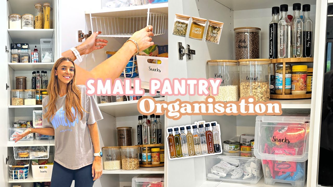 ULTIMATE PANTRY ORGANISATION! Your GUIDE for Small Pantry + Storage Hacks YouTube