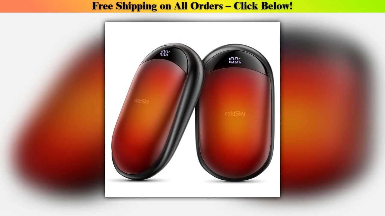 Hand Warmers Rechargeable 2 Pack Magnetic 3 Settings Fast Heating Electric Portable Pocket Heater