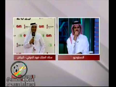 مراسل دبي الرياضية يصد كرة على الهواء