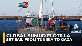 Global Sumud Flotilla to set sail from Tunisia to break Israel’s Gaza siege