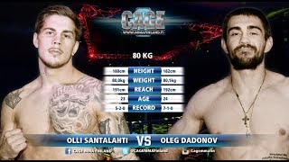 CAGE 41 Olli Santalahti vs Oleg Dadonov Full Fight MMA