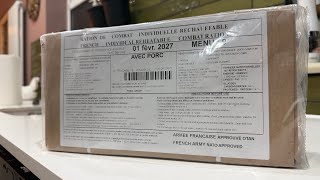2024 French RCIR 24h combat ration menu 9 taste test MRE review