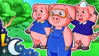 La Canción del Cuento de Los 3 Cerditos y El Lobo Feroz. Videos Para Niños. Lunacreciente