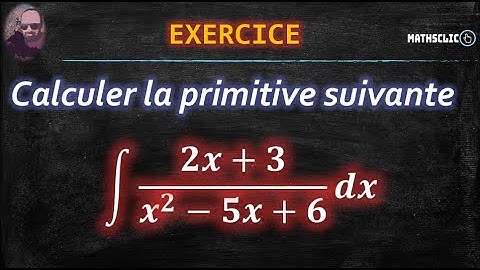 🔴MATHSCLIC EXERCICE |PRIMITIVES DES FONCTIONS RATIONNELLES R=P/Q LE DEGRÉ DE Q=2 ET LE DEGRÉ DE P=1